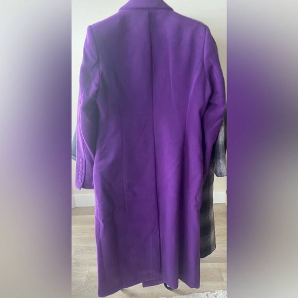 Gorgeous Purple Coat Sergio Hudson x Target Overcoat - Picture 12 of 14